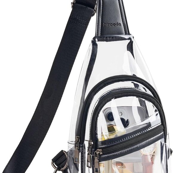 Clear Bag for Stadium Events Approved Clear Purses for Women Crossbody Transpare - Picture 1 of 9